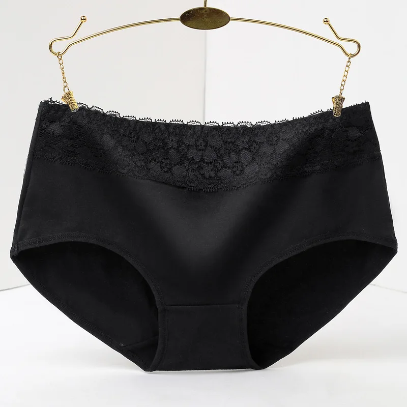Нижнее белье из 100% хлопка женские трусики кружевные трусы однотонные Calcinhas Lingeries