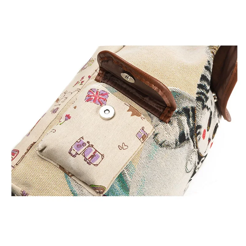 2019 вырезанные рюкзаки с кошками высококачественный холщовый рюкзак женские