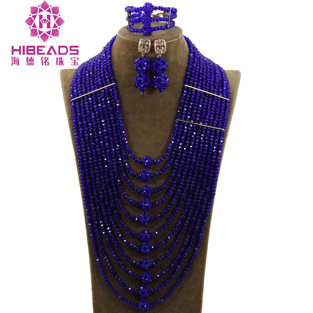 Ювелирный Комплект из колье браслета и серёг 11 слоев | Украшения аксессуары