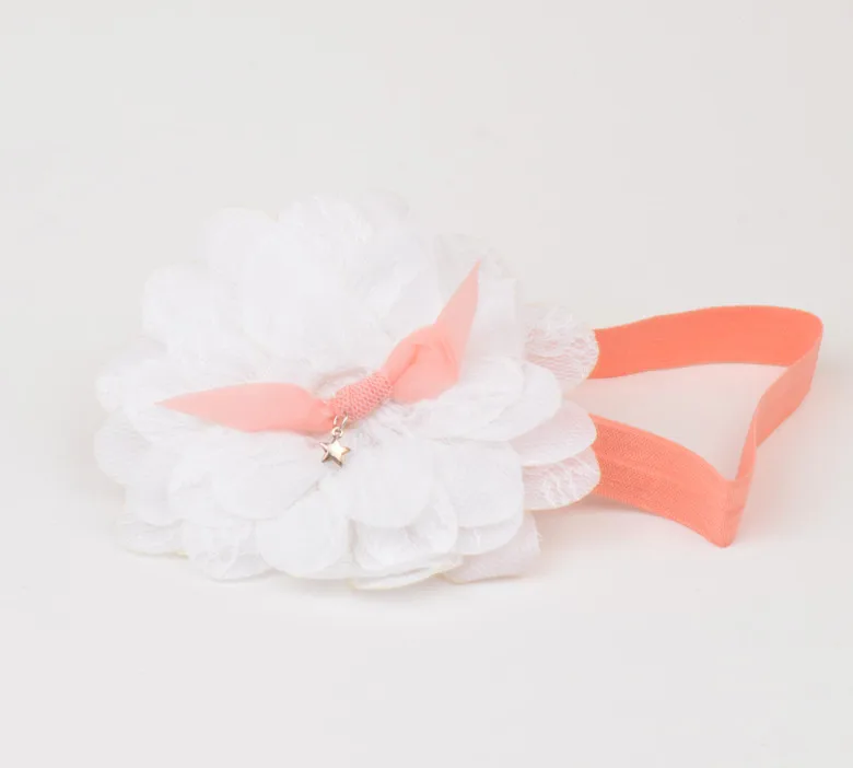 1 шт. Детские эластичные кружевные повязки на голову с цветами|kids headwear|headband newbornhair