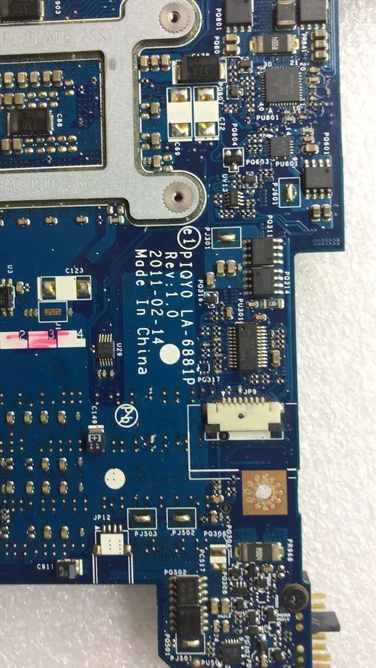 Abdo PIQY0 LA-6881P материнская плата для lenovo Y470 Y470N ноутбук материнская плата PGA989 HM65 GT550M 2G DDR3 тесты работы