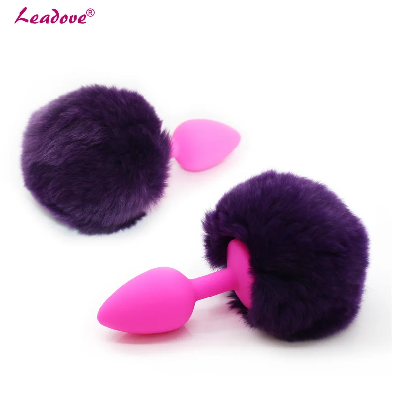 Small Size Rabbit Girl Tail Sex Toys Silicone Plush Anal Plug Cosplay Cute Erotic Toy For Couples Man Women Gay GS0100 | Красота и