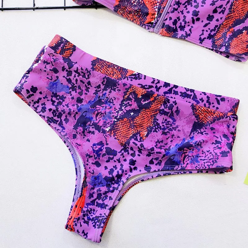 Женский купальник раздельный фиолетовый 2019|Купальники| |