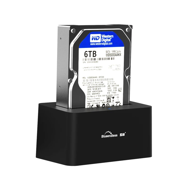 2,5 3,5 дюймов док-станция для жесткого диска USB3.0 1 отсек внешнего жесткого диска SATA HDD и SSD жесткий диск Док станция инструмент Max 8 ТБ