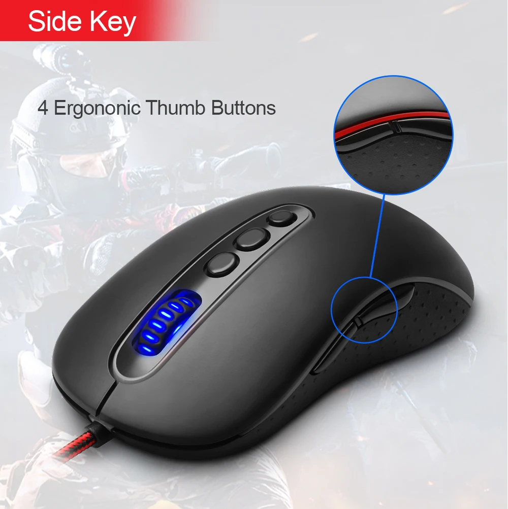 Redragon PHOENIX M702-2 USB игровая мышь Проводная 10000 dpi 11 кнопок эргономичный дизайн для компьютера программируемые мыши для геймера
