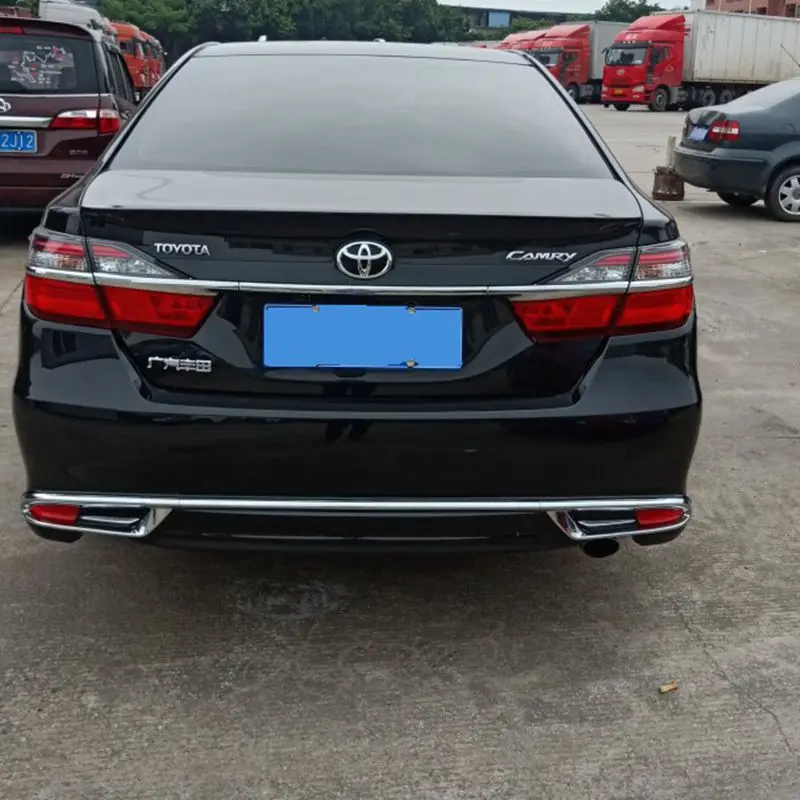 Автомобильный задний бампер протектор для Toyota Camry 2013 задние бамперы рассеиватель для губ декоративная противоскользящая накладка бампер крышка
