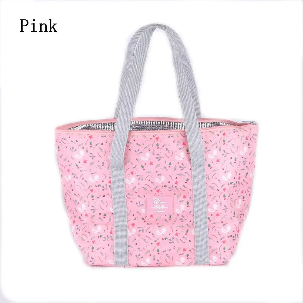 Pink 1 шт. Большая вместительная ПВХ подвесная сумка для обеда, женские сумки на молнии, полиэстеровый чехол для обеда, сумка-Органайзер, сумка для мытья, сумка для хранения еды - Цвет: Pink