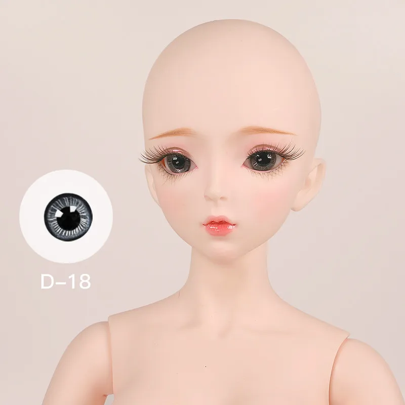BJD кукла глаз 14 мм стекло материал глаза подходит для DBS 1/3 DF кукла как кукла SD кукла - Цвет: D-18