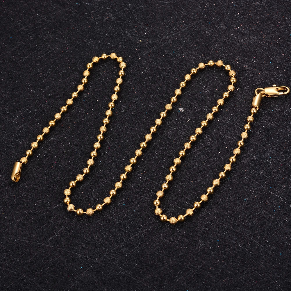 Ожерелье WANDO в виде медного шара золотого цвета для женщин/девушек Классическая