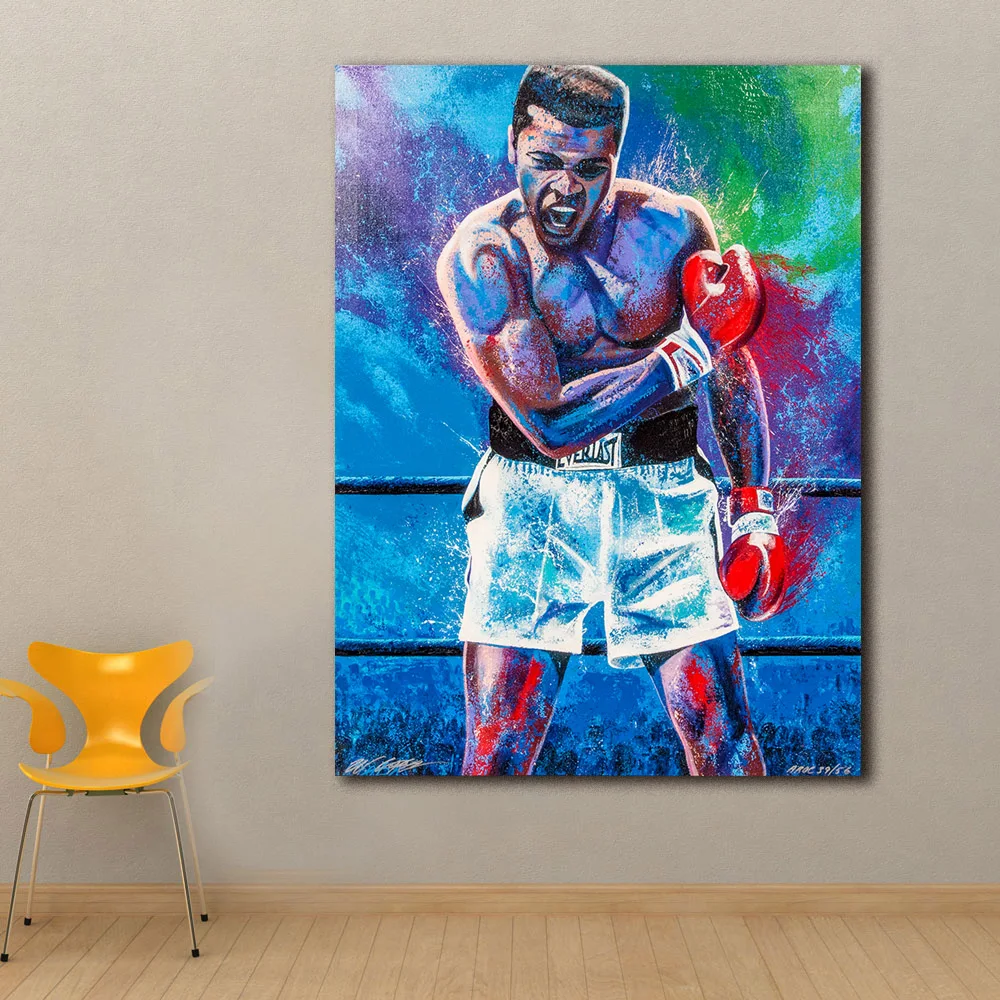 

Fashion Prints Wall Art Pop Art Oil Painting Muhammad Ali Poster Canvas paintings For Living Room Decor Unframed