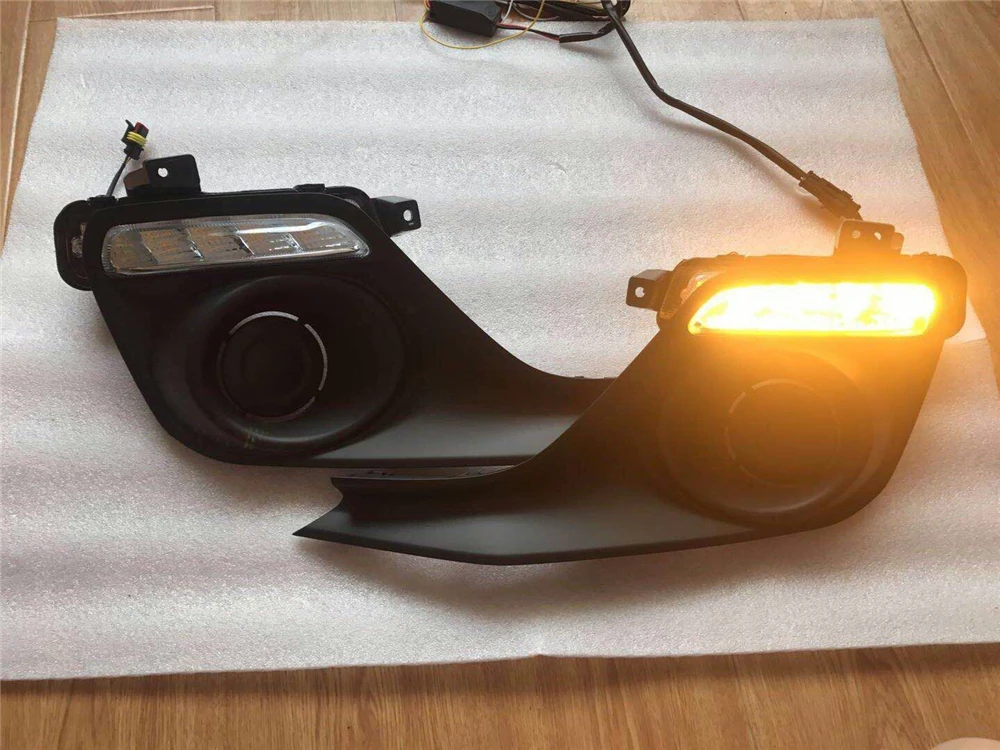 Автомобильная проблесковая 2 шт. светодиодный DRL Дневной светильник для Suzuki Swift 2017