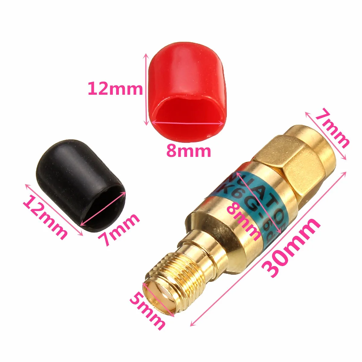 2W SMA-JK Штекерный к женскому РЧ коаксиальный аттенюатор 6GHz 50ohm 6dB разъемы |