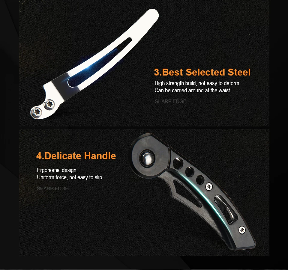 JelBo черный складной нож Karambit выживания карманные ножи тактический Открытый пустыне Кемпинг Складной нож ручной инструмент комплект