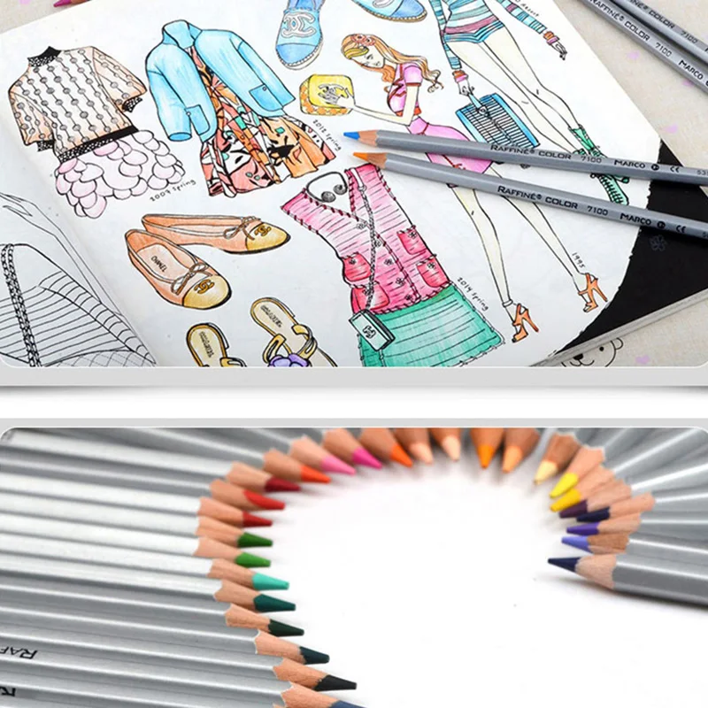 

24 Color Professional Colored Pencils Non-toxic Color Pencil Natural Wood Artist Painting Sketch Drawing Pencils