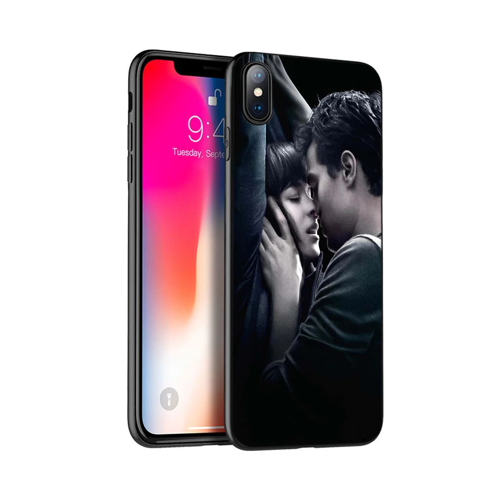 Черный чехол из ТПУ для iphone 5 5s SE 2020 6 6s 7 8 plus x 10 XR XS 11 pro MAX 50 оттенков серого