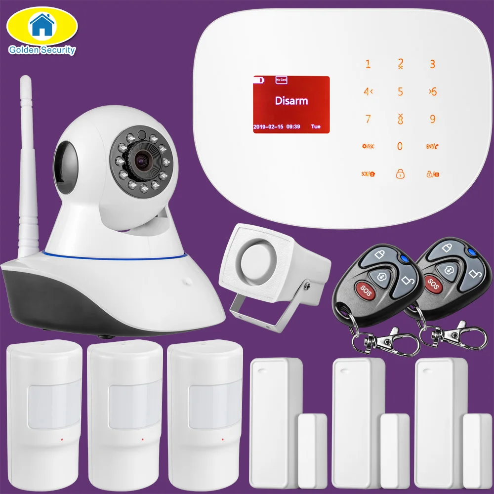 Set H 100 беспроводная зона wifi GSM GPRS приложение управление беспроводная домашняя охранная сигнализация - Цвет: Set H
