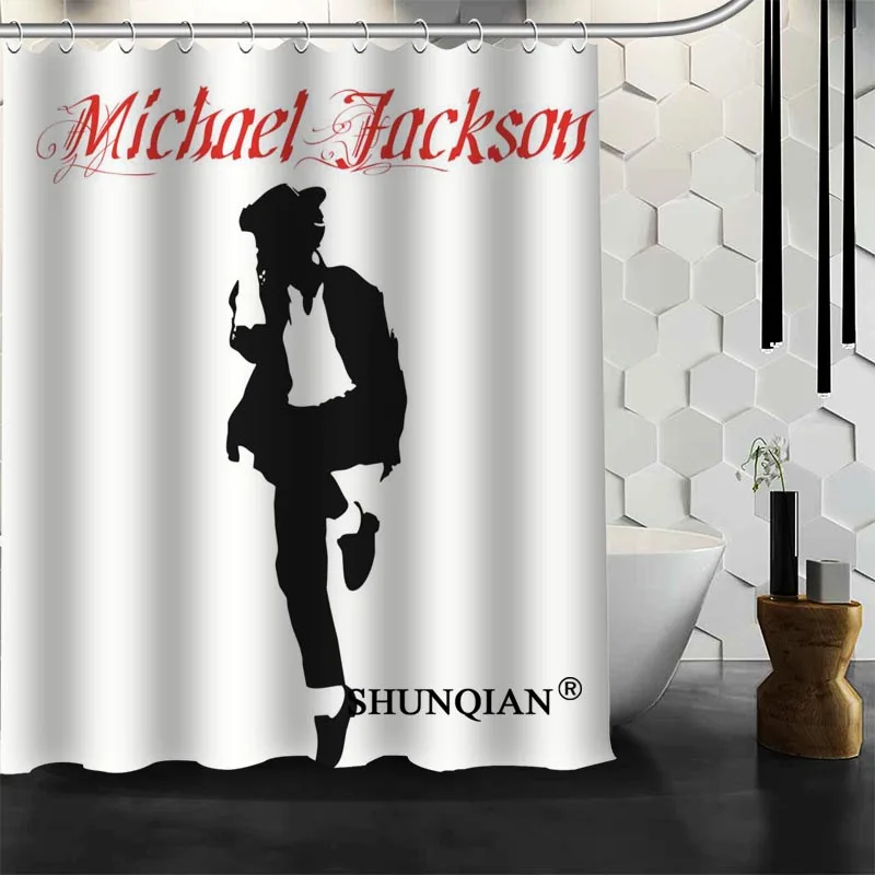 Michael Jackson Shower Curtain Customized Waterproof Polyester Fabric For Bathroom | Дом и сад