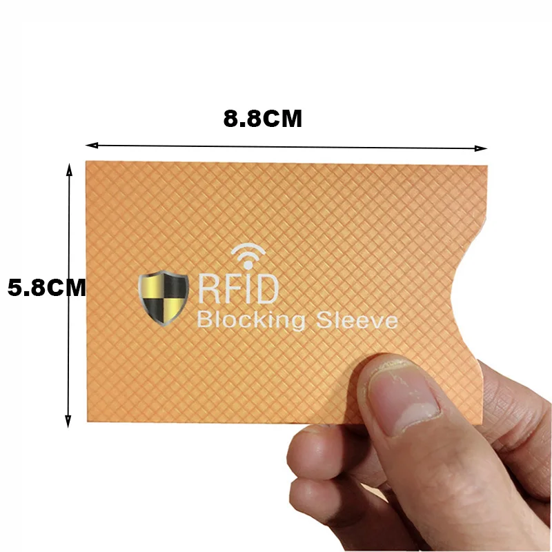 6 шт./компл. RFID Блокировка ID карты Чехол NFC Экранирование банковских карт сумка для