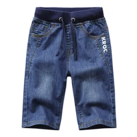 fashion short jeans for baby boys calf length pants denim shorts trousers toddler teenages boy children kids clothes 3 14y