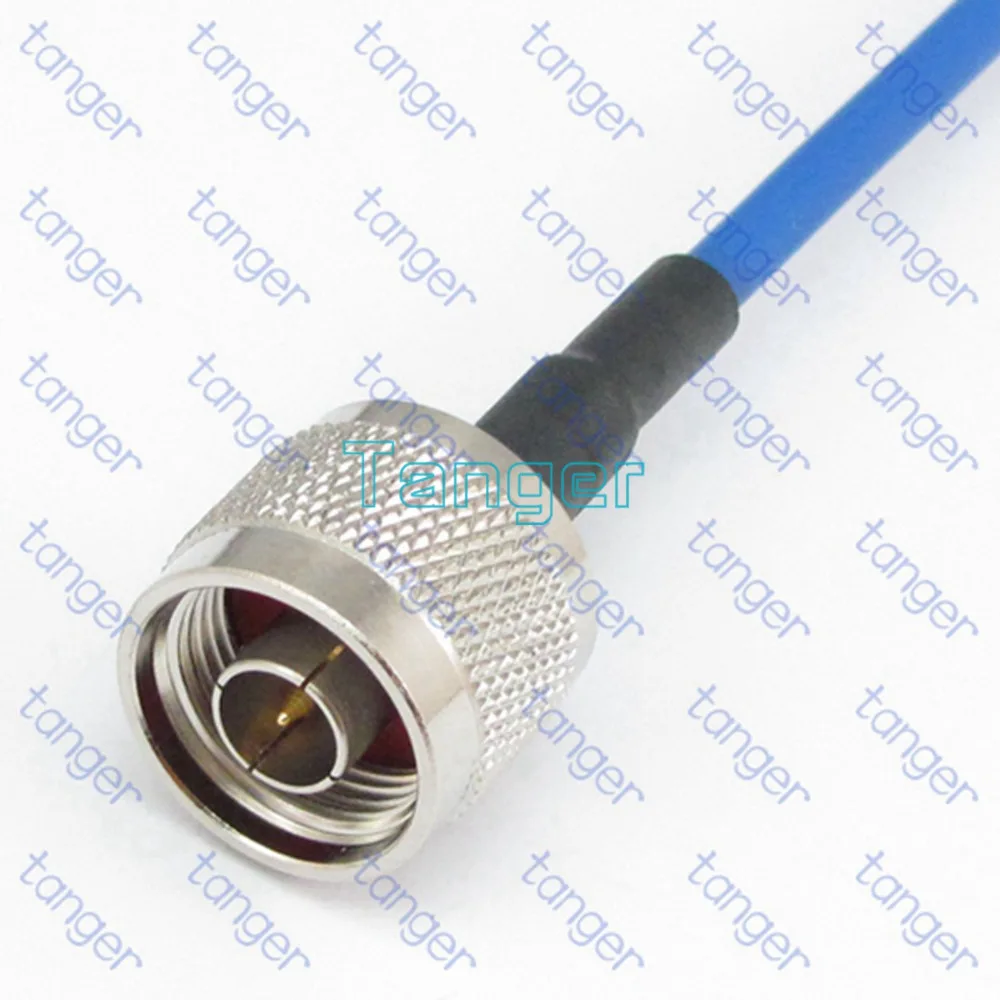 Прямой разъем типа Папа SMA с RG402 RG141 синий коаксиальный кабель RG 402 8 дюймов 20 см RF