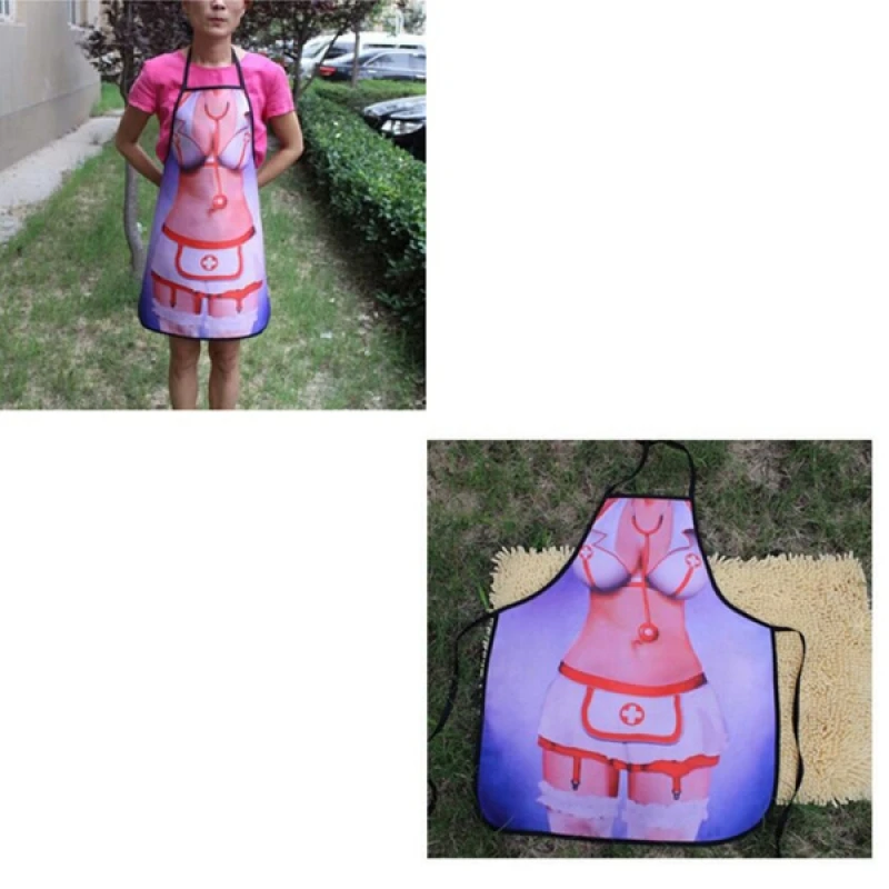 Индивидуальный Роман Сексуальная медсестра шаблон моющиеся креативный фартук