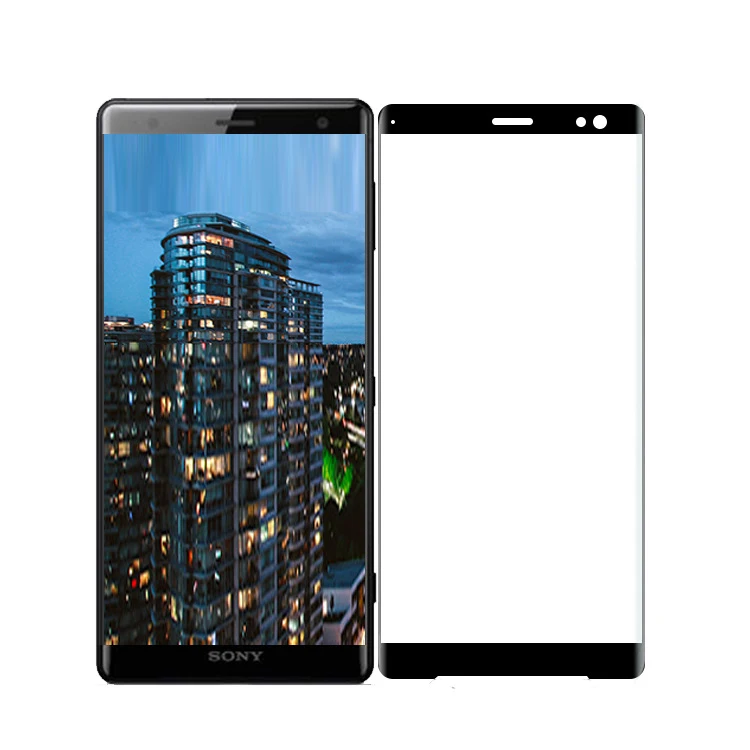 3D изогнутое закаленное стекло с полным покрытием 2 шт. для Sony Xperia XZ3 полноэкранная
