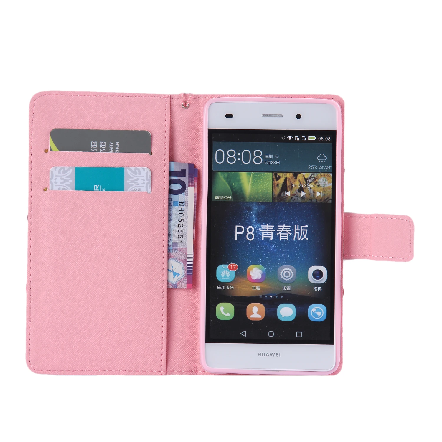 SYCASE флип чехол для Huawei P8 9 10 Lite mate9 mate10 lite окрашенный бумажник для Карт Подставка Роскошная искуственная кожа с рисунком мультяшная сумка для телефона