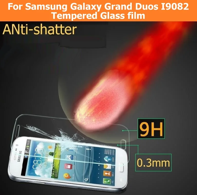 9H Закаленное стекло пленка для Samsung Galaxy Grand 2 стеклянная Neo I9060 Duos Защитная экрана |