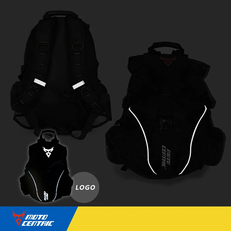 

2018 motocross helmet backpack motorcycle bag shoulder bag off-road motorcycle bag package Waterproof reflective motor backpack