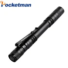 POCKETMAN ручка, Мини Портативный светодиодный фонарик, фонасветильник с батареей для охоты, лампа с батареей ААА