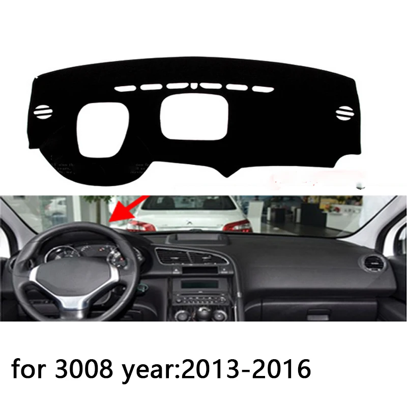 Коврик для приборной панели Peugeot 3008 2013 2016 защитный коврик затеняющая Подушка