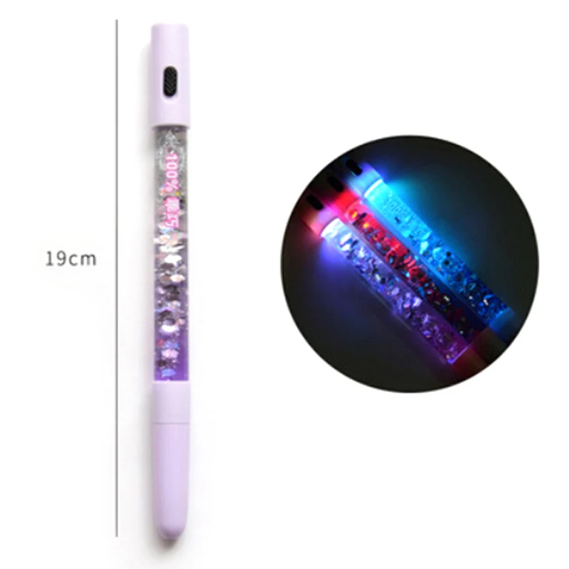 1 шт. Милая блестящая ручка кавайного цвета волшебный светильник гелевые ручки