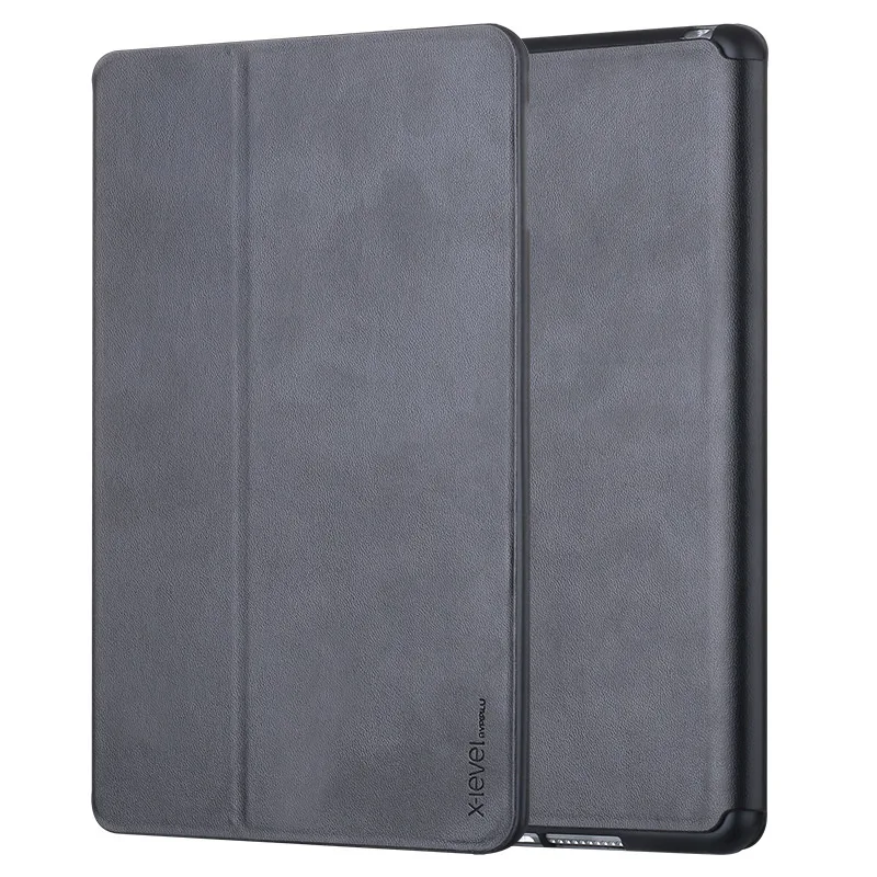 Черный X-Level кожаный чехол-книжка s для Apple iPad Pro 12,9 Ультра Тонкий деловой кожаный чехол для iPad A1670 A1671 - Цвет: Черный