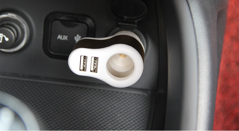 Автомобильное зарядное устройство с двумя usb-портами, быстрая зарядка, 5 В, 3,1 А, адаптер питания, прикуриватель, разветвитель, зарядное устройство для мобильного телефона s