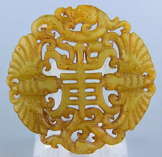 Бесплатная доставка винтаная китайская ручная работа зеленая резная подвеска с