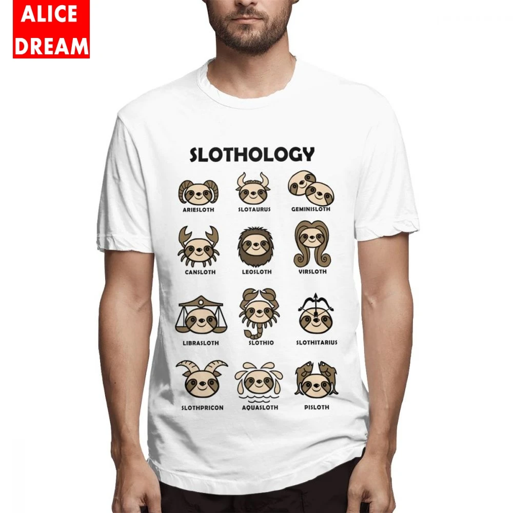 Симпатичная футболка с графическим принтом круглый вырез из 100% хлопка | Мужская