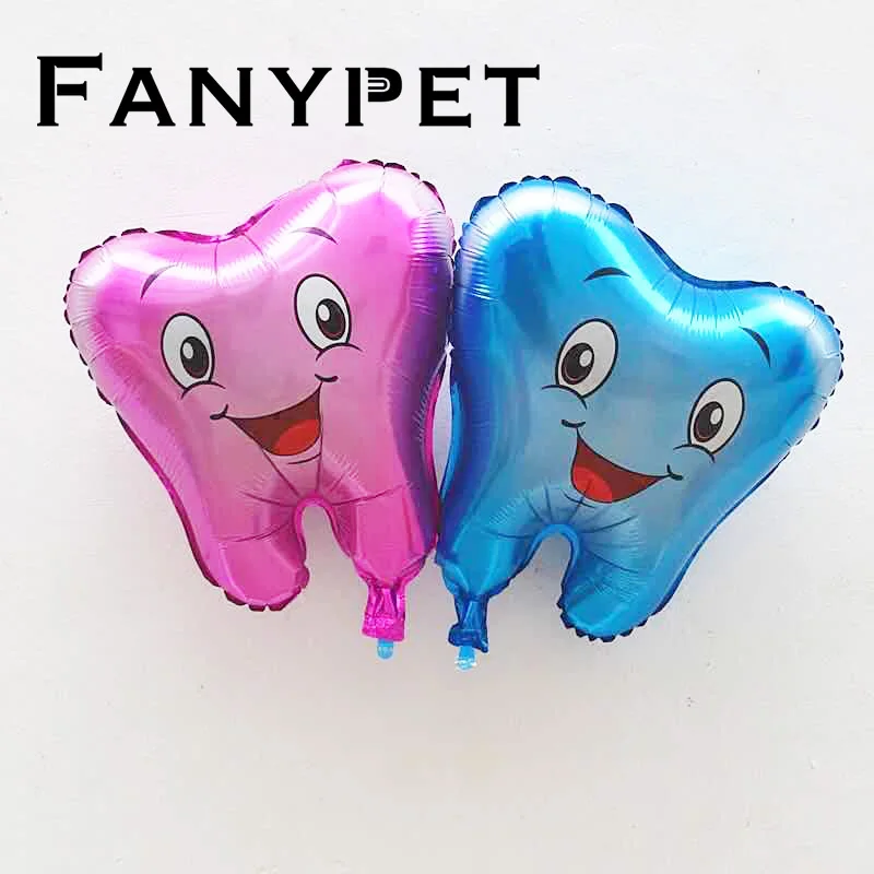 Воздушные шары из фольги Smile Tooth 50 шт. 49x56 см милые надувные глобусы для детского