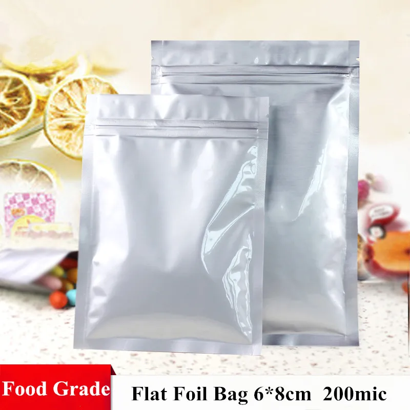 6*8 см маленький размер тепловое уплотнение алюминиевая фольга многоразовая