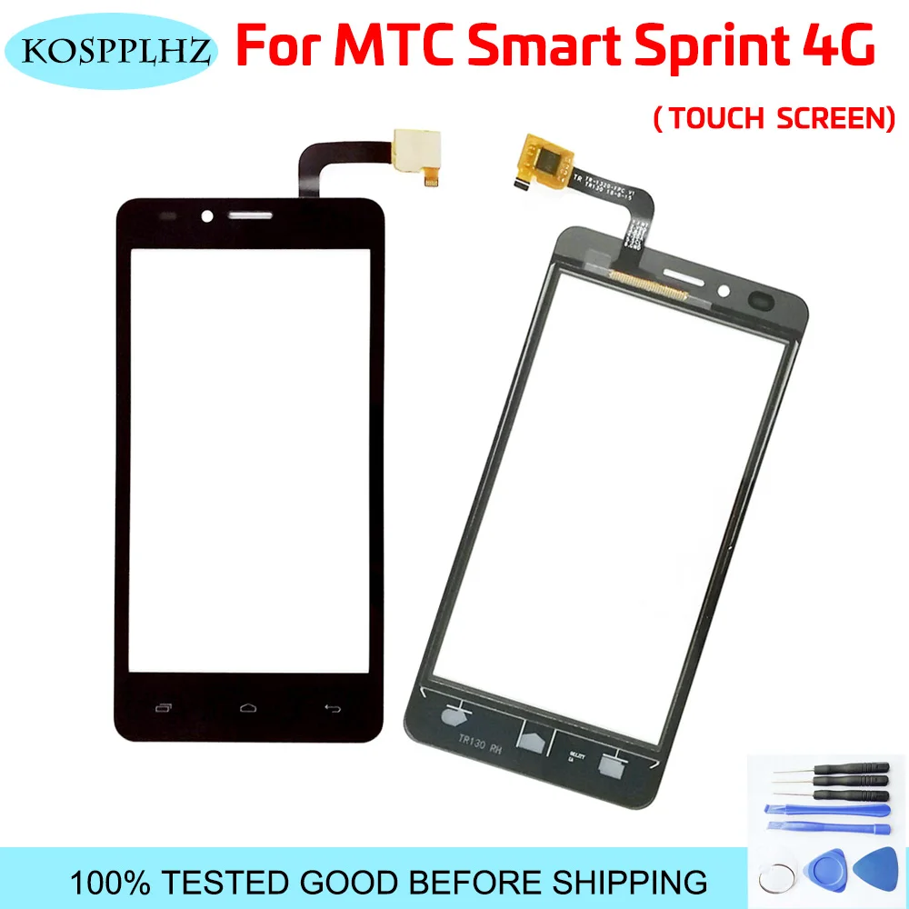 100% проверенный стеклянный сенсорный экран для MTC Smart Sprint 4G стекло дигитайзер