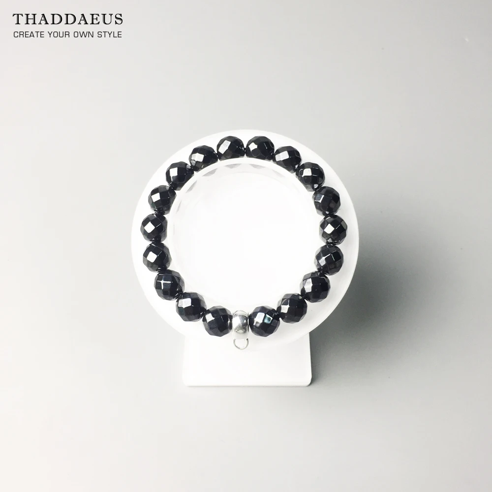 Браслет из Гематитовых бусин очаровательные модные ювелирные изделия в