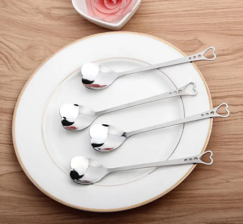 Любовники в форме сердца любовь кофе мерная чайная ложка Свадебный любовник