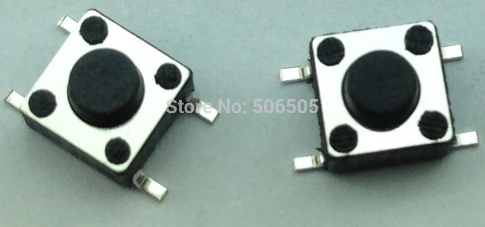 6X6X4.3mm 4pin SMD Тактильные Такт Мини кнопочный переключатель Микропереключатель