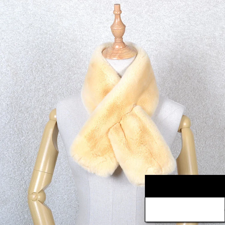 NO.12 beige 006 бренд Роскошный вязаный женский шарф из натурального меха Рекс воротник теплый для шеи цветные помпоны Снуды оптом и в розницу - Цвет: NO.12 beige