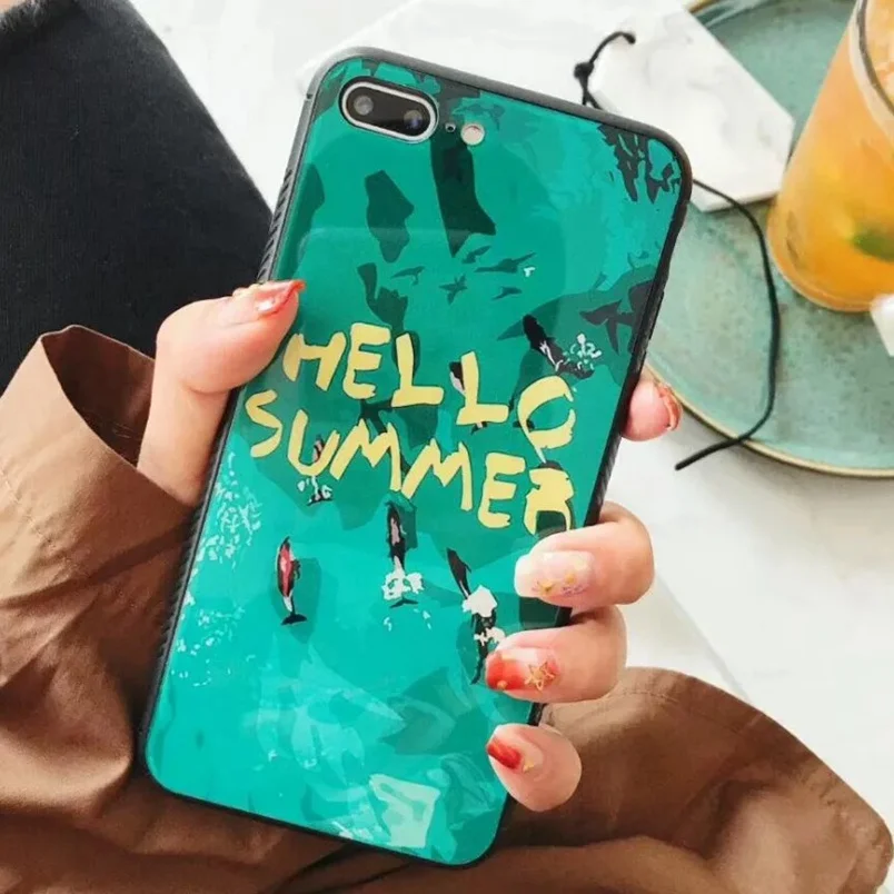 Reaoom Luxury Case for Huawei Nova 2 Fashion Coque Capa Cute Funda Shell Back Tempered Glass Cover |