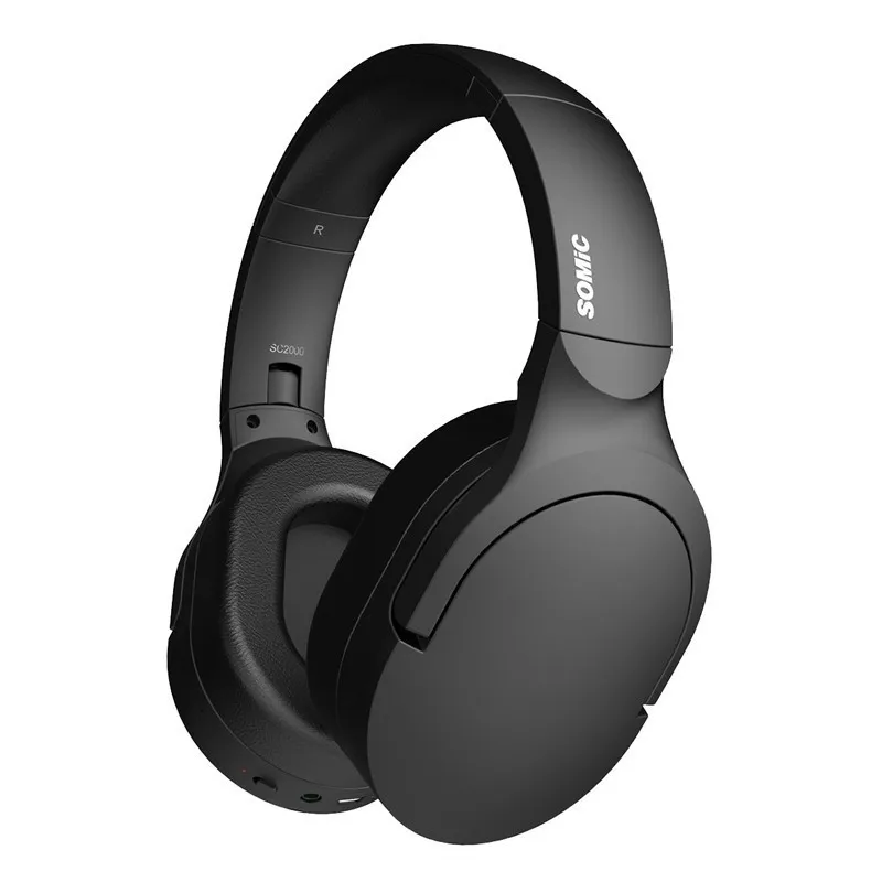 black-have a box Somic SC2000BT высокое качество музыка стерео 5,0 Bluetooth беспроводной микрофон гарнитура+ проводной 3,5 мм аудио кабель Bluetooth гарнитура - Цвет: black-have a box