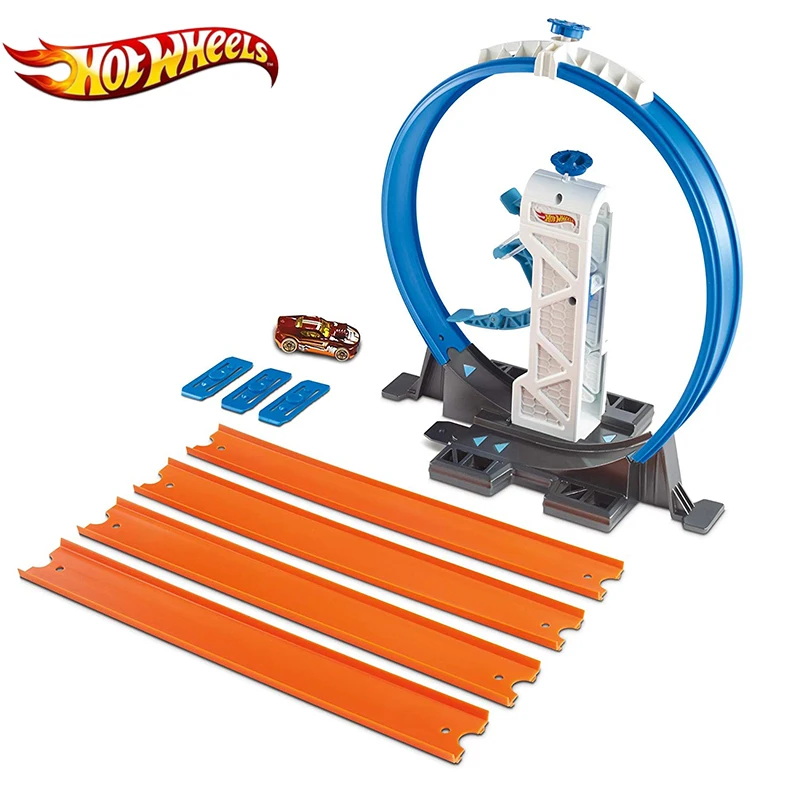 Hotwheels Track Builder необходимый трек пакет и автомобиль ассортимент 3 в 1 Строительная