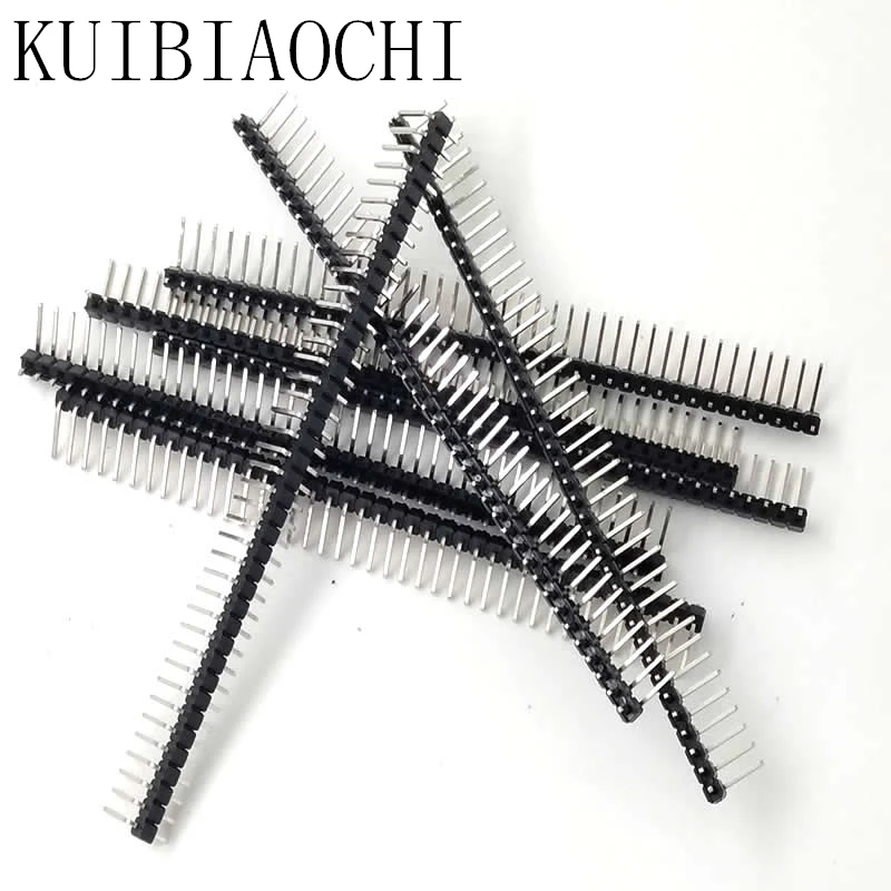 10 шт./лот 2 54 мм 40 Pin 1x40 Мужской Однорядный штыревой разъем|connector strip|pin header connectorstrip