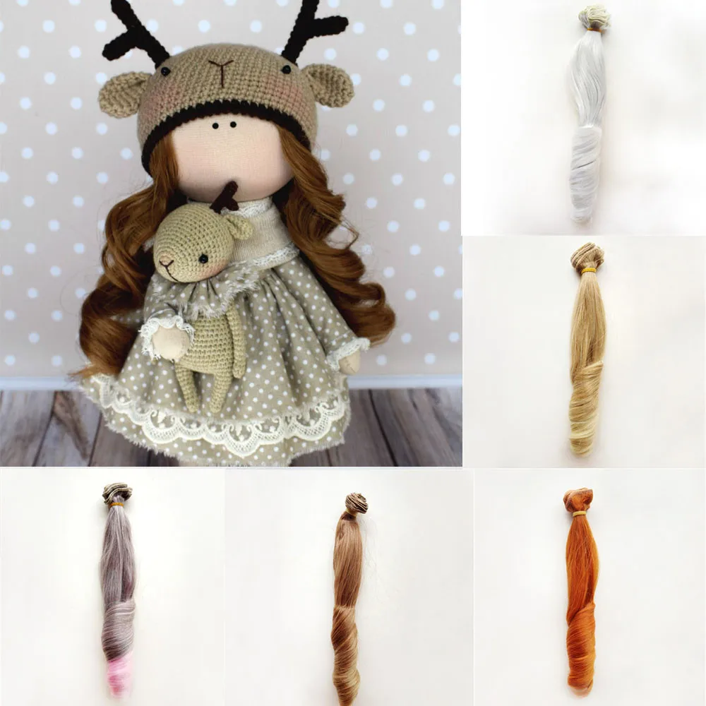 Аксессуары для кукол 1 шт. 20*100 см градиент/натуральный цвет наращивание волос 1/3 1/4