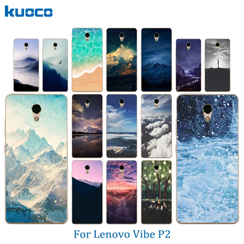 Мягкий чехол из ТПУ Для Lenovo Vibe P2 P2a42 для телефона с ландшафтным узором P2/P2 P2c72