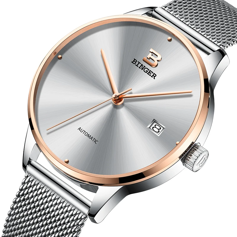 2018 новые мужские часы Бингер брендовые Роскошные автоматические механические